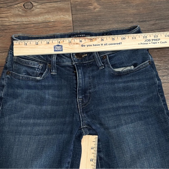 LUCKY blue denim jeans Low rise boot LOLITA  2 26 R - Picture 9 of 9